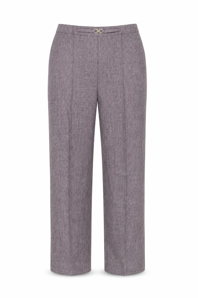 Damart Womens Purple Polyester Trousers Size 12 Regular