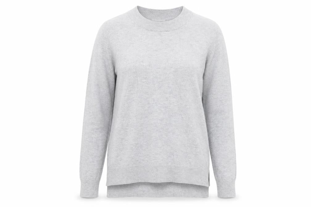 H&M Womens Grey Round Neck Polyester Pullover Jumper Size M
