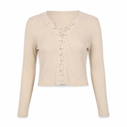 Divided by H&M Womens Beige V-Neck Viscose Cardigan Jumper Size M