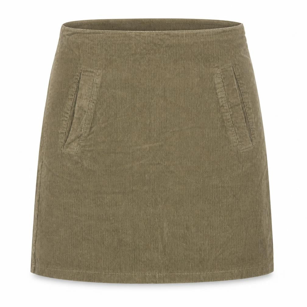 New Look Womens Green Polyester A-Line Skirt Size 6 Zip
