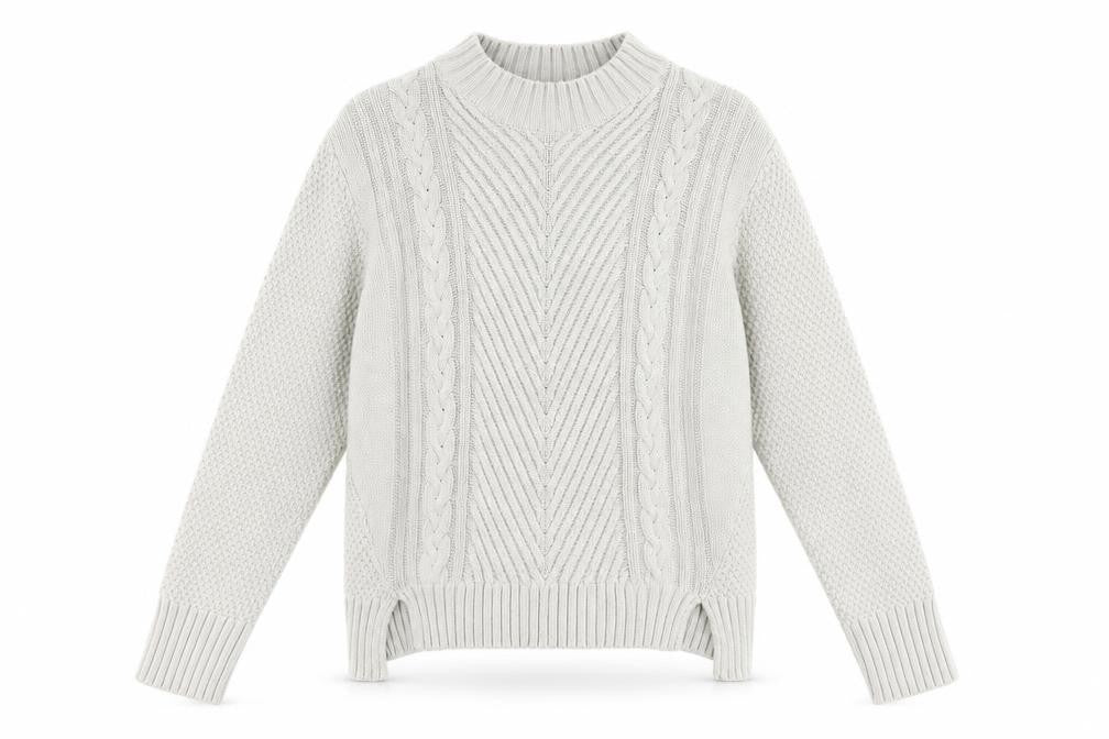 Therapy Womens Beige Round Neck 100% Cotton Pullover Jumper Size M