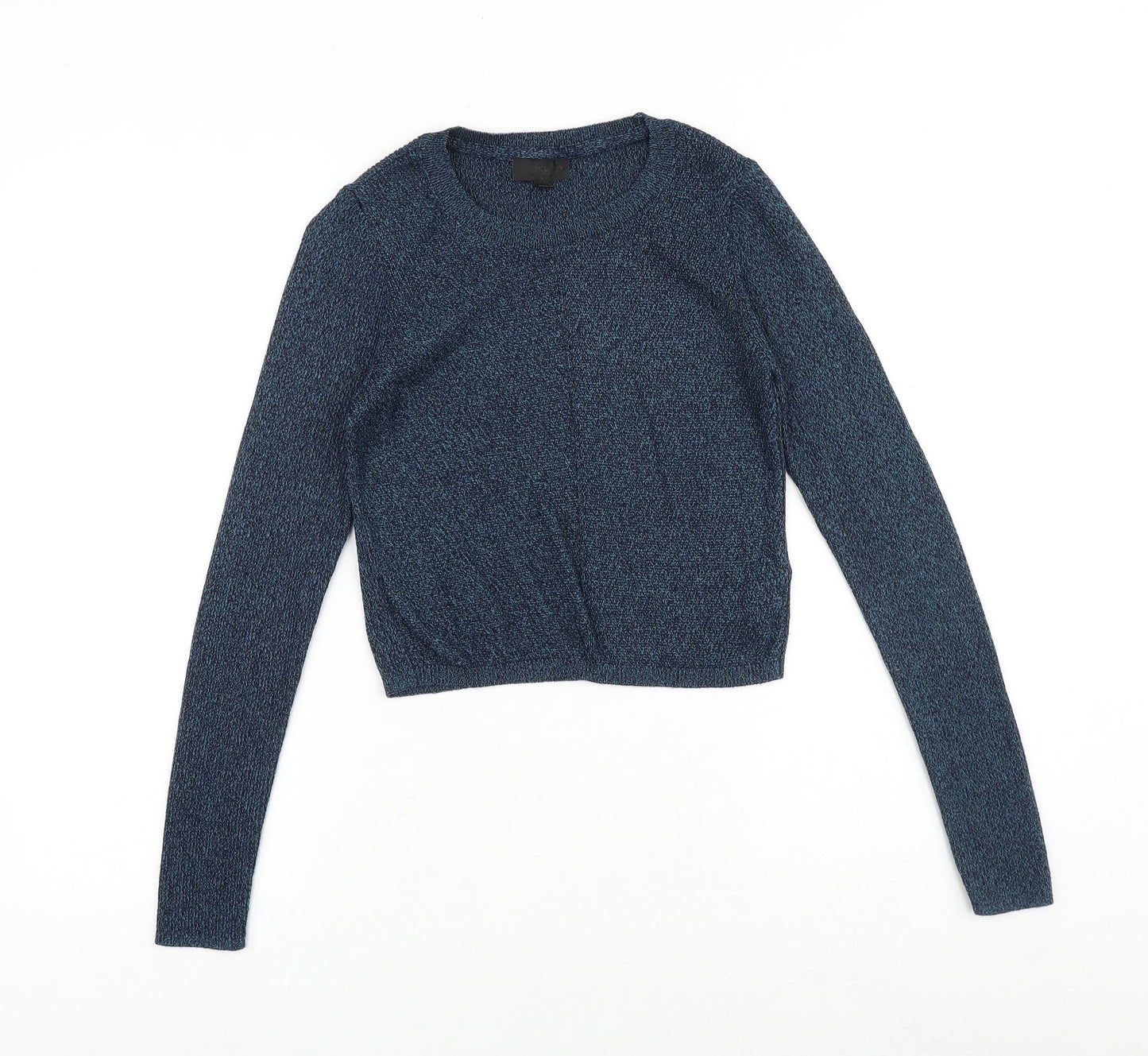 Topshop Womens Green Round Neck Polyester Pullover Jumper Size 12
