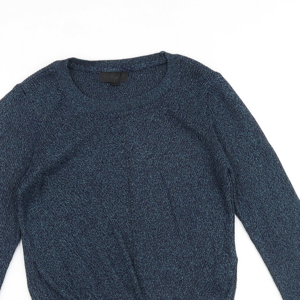 Topshop Womens Green Round Neck Polyester Pullover Jumper Size 12