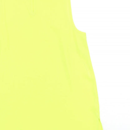Dorothy Perkins Womens Green Polyester Basic Tank Size 10 Round Neck