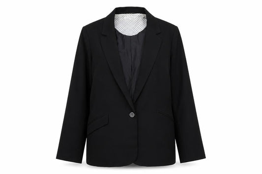 Lativ Collection Womens Black Polyester Jacket Blazer Size XL