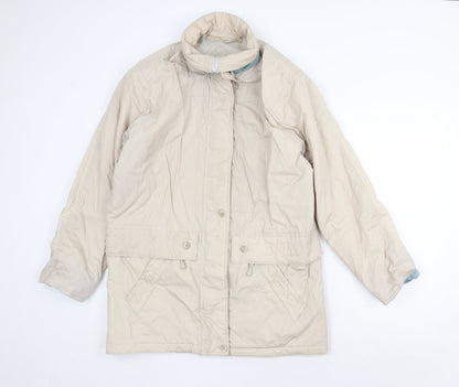 Compliments Womens Beige Jacket Size 12 Zip