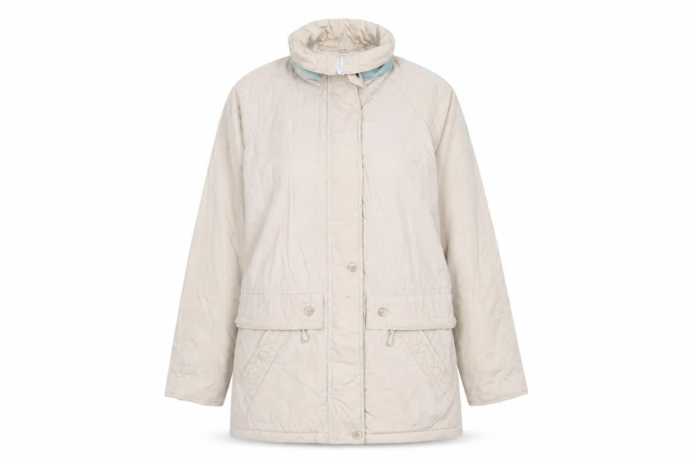 Compliments Womens Beige Jacket Size 12 Zip