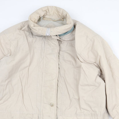 Compliments Womens Beige Jacket Size 12 Zip