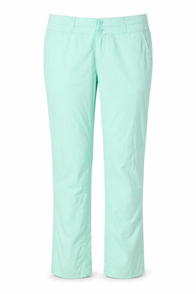ORSAY Womens Green Cotton Trousers Size 14 Regular Zip