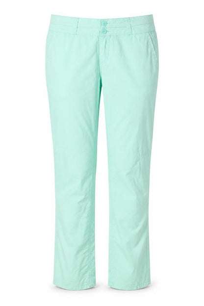 ORSAY Womens Green Cotton Trousers Size 14 Regular Zip