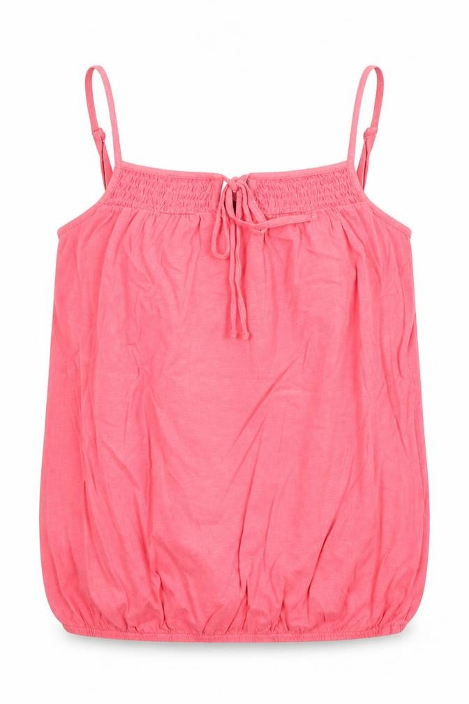 M&Co Womens Pink Cotton Basic Tank Size 10 Square Neck