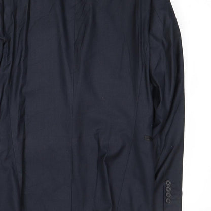 Next Mens Blue Polyester Jacket Suit Jacket Size 36 Regular