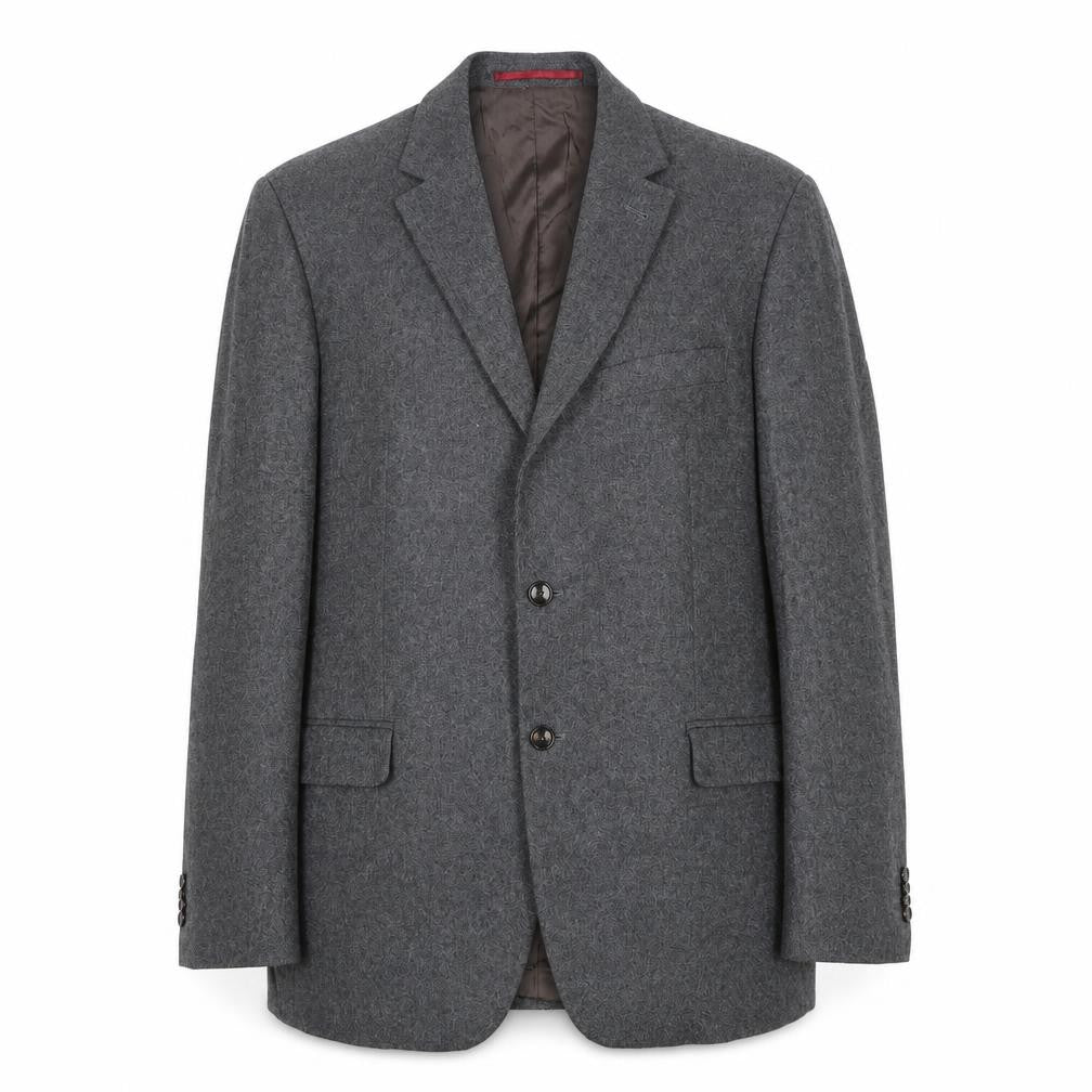 Benvenuto Mens Grey Wool Jacket Suit Jacket Size 42 Regular
