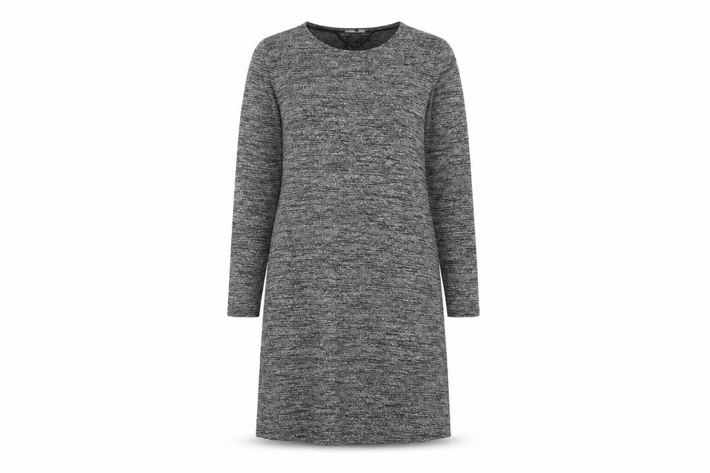 Gap Womens Silver Polyester Jumper Dress Size L Round Neck Pullover