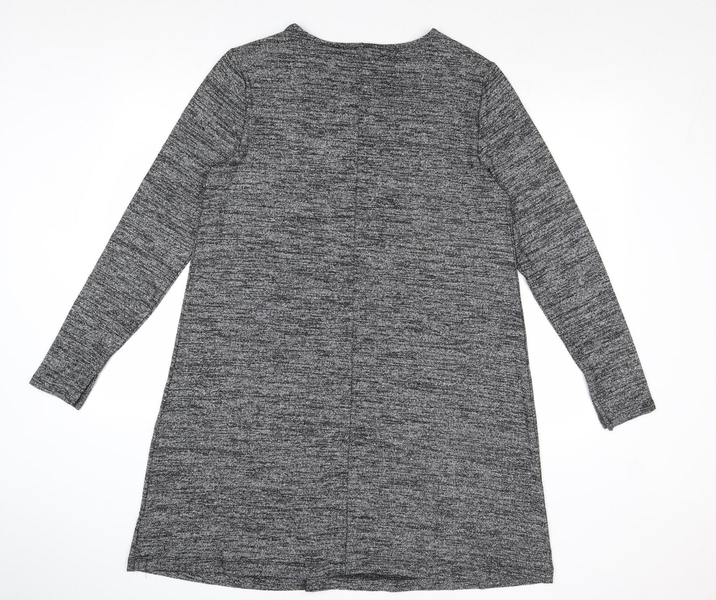 Gap Womens Silver Polyester Jumper Dress Size L Round Neck Pullover