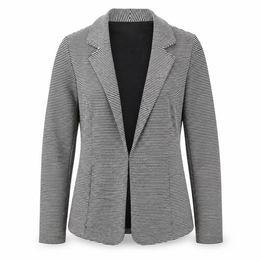 Next Womens Grey Striped Jacket Blazer Size 12