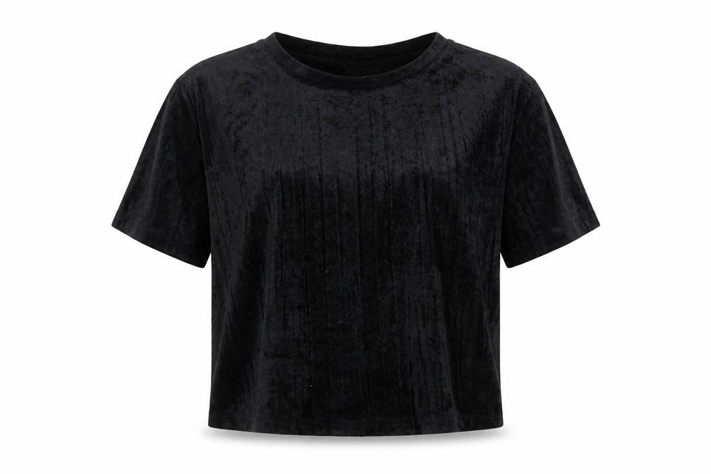 Divided by H&M Womens Black Polyester Basic T-Shirt Size XS Round Neck