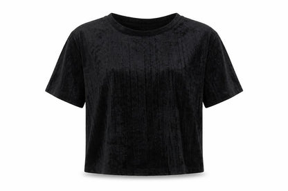 Divided by H&M Womens Black Polyester Basic T-Shirt Size XS Round Neck