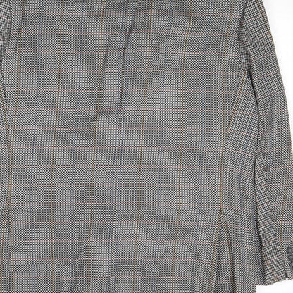 Berwin Mens Grey Wool Jacket Suit Jacket Size 42 Regular
