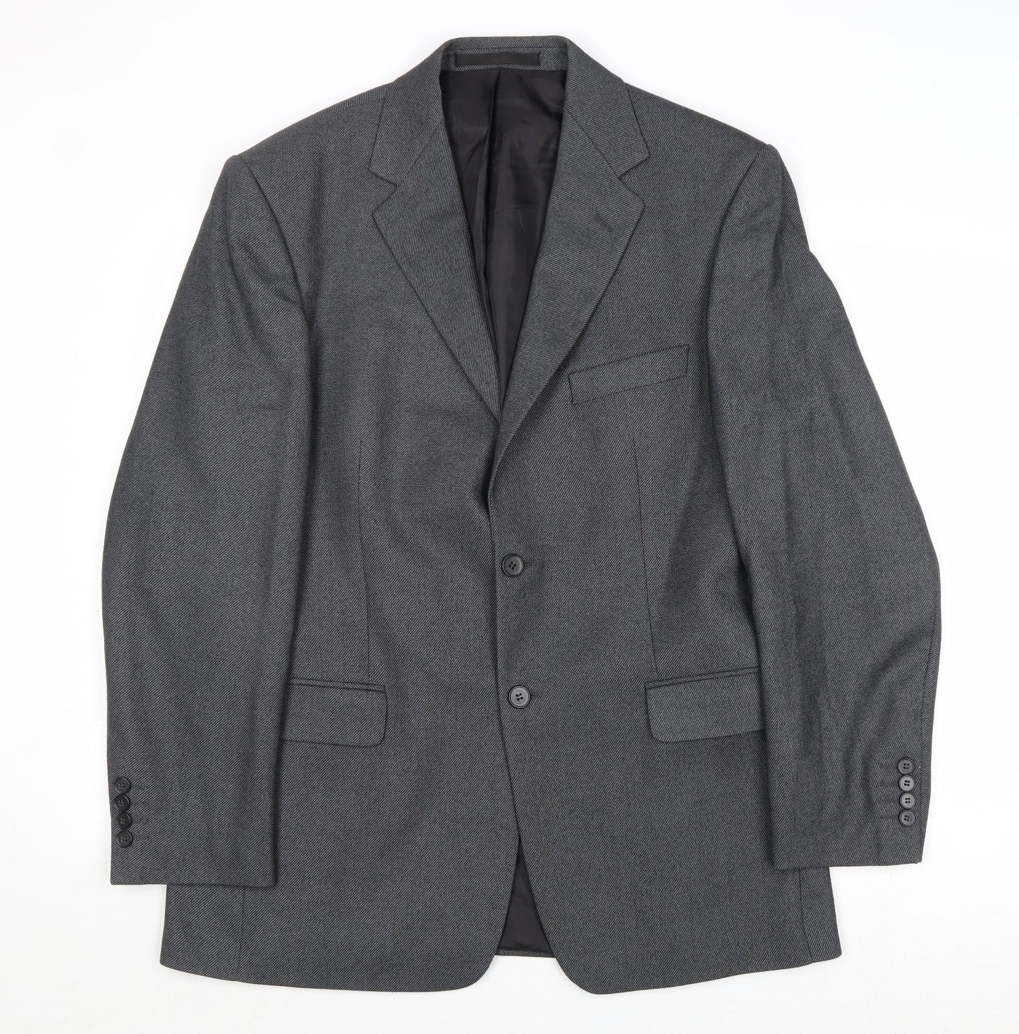 Marks and Spencer Mens Grey Polyester Jacket Suit Jacket Size 40 Regular