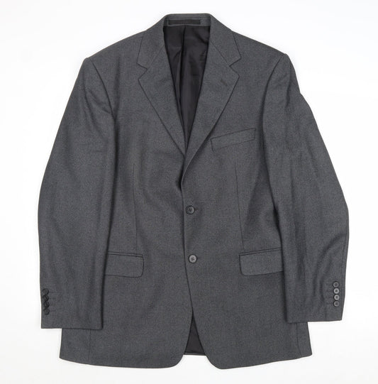 Marks and Spencer Mens Grey Polyester Jacket Suit Jacket Size 40 Regular