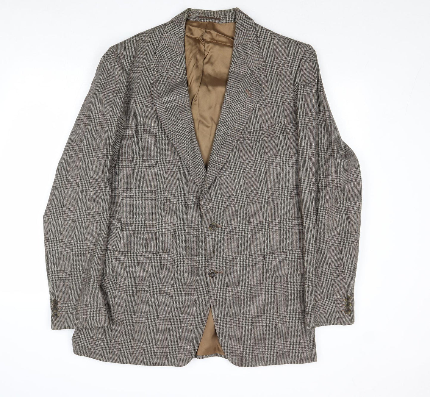 Marks and Spencer Mens Brown Wool Jacket Suit Jacket Size 42 Regular