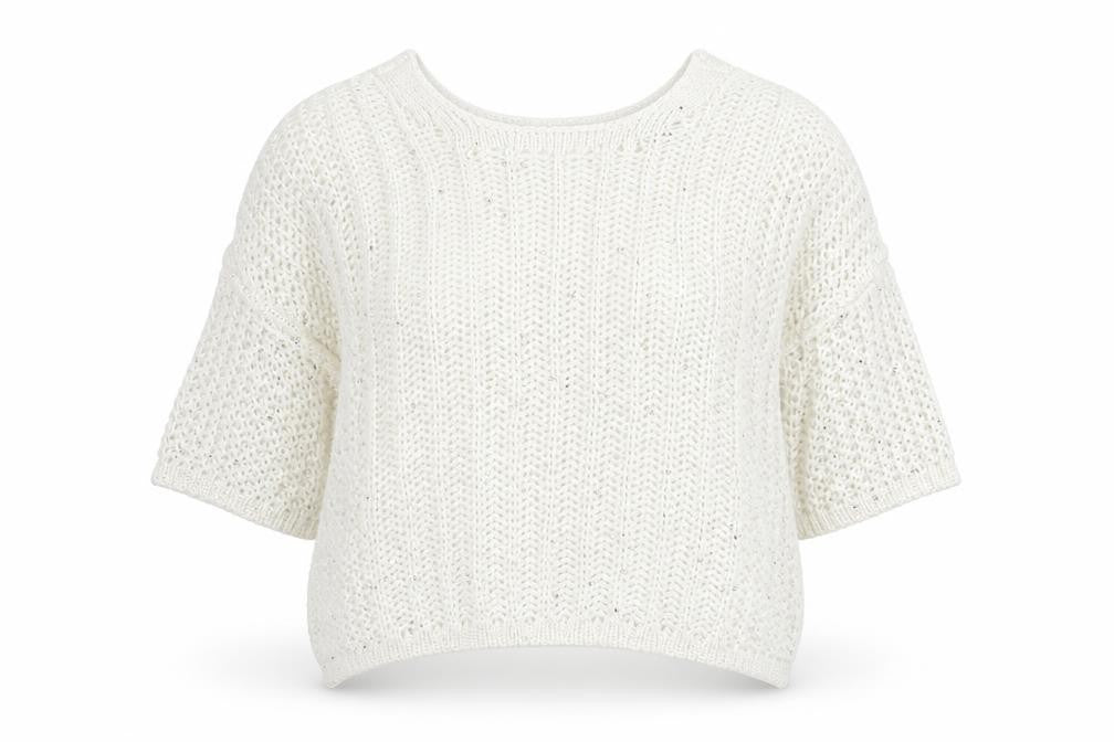 NEXT Womens Ivory Round Neck Acrylic Pullover Jumper Size M
