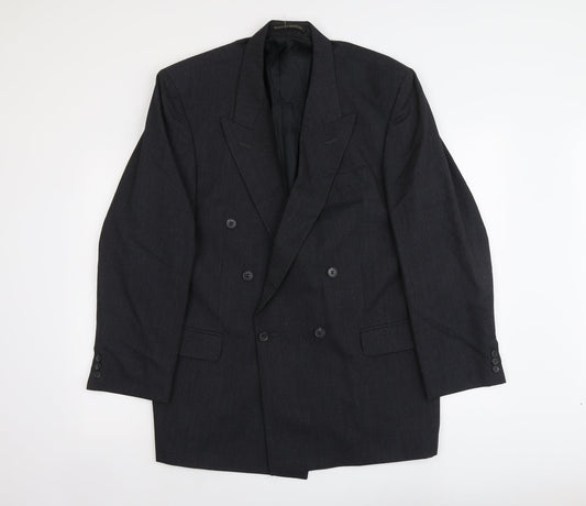Marks and Spencer Mens Blue Polyester Jacket Suit Jacket Size L Regular