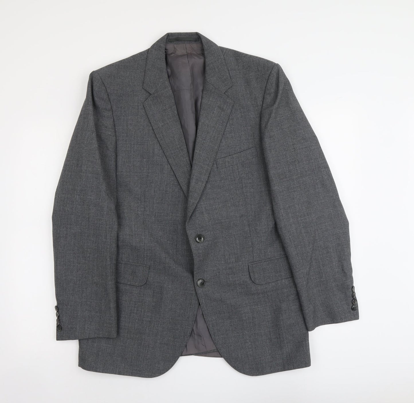 Marks and Spencer Mens Grey Polyester Jacket Suit Jacket Size M Regular