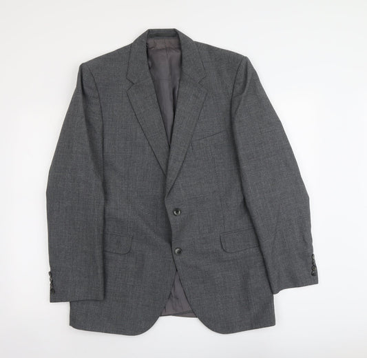 Marks and Spencer Mens Grey Polyester Jacket Suit Jacket Size M Regular