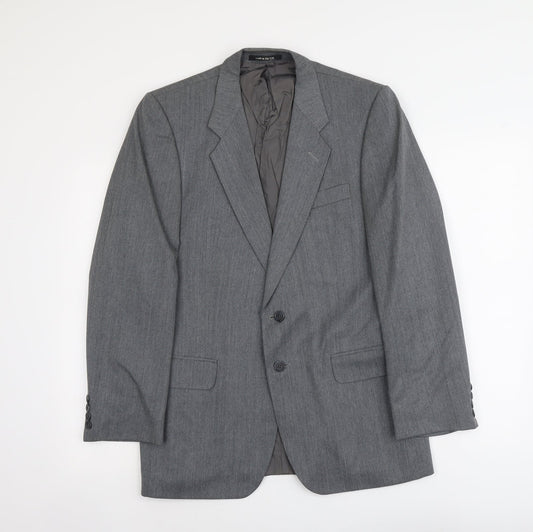 Marks and Spencer Mens Grey Polyester Jacket Suit Jacket Size M Regular
