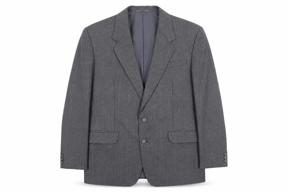 C&A Mens Grey Polyester Jacket Suit Jacket Size L Regular