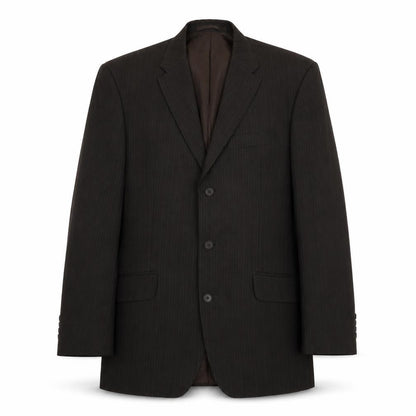 Next Mens Brown Striped Wool Jacket Suit Jacket Size M Regular