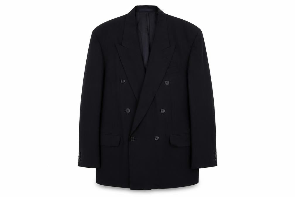 Marks & Spencer Mens Black Polyester Jacket Suit Jacket Size M Regular