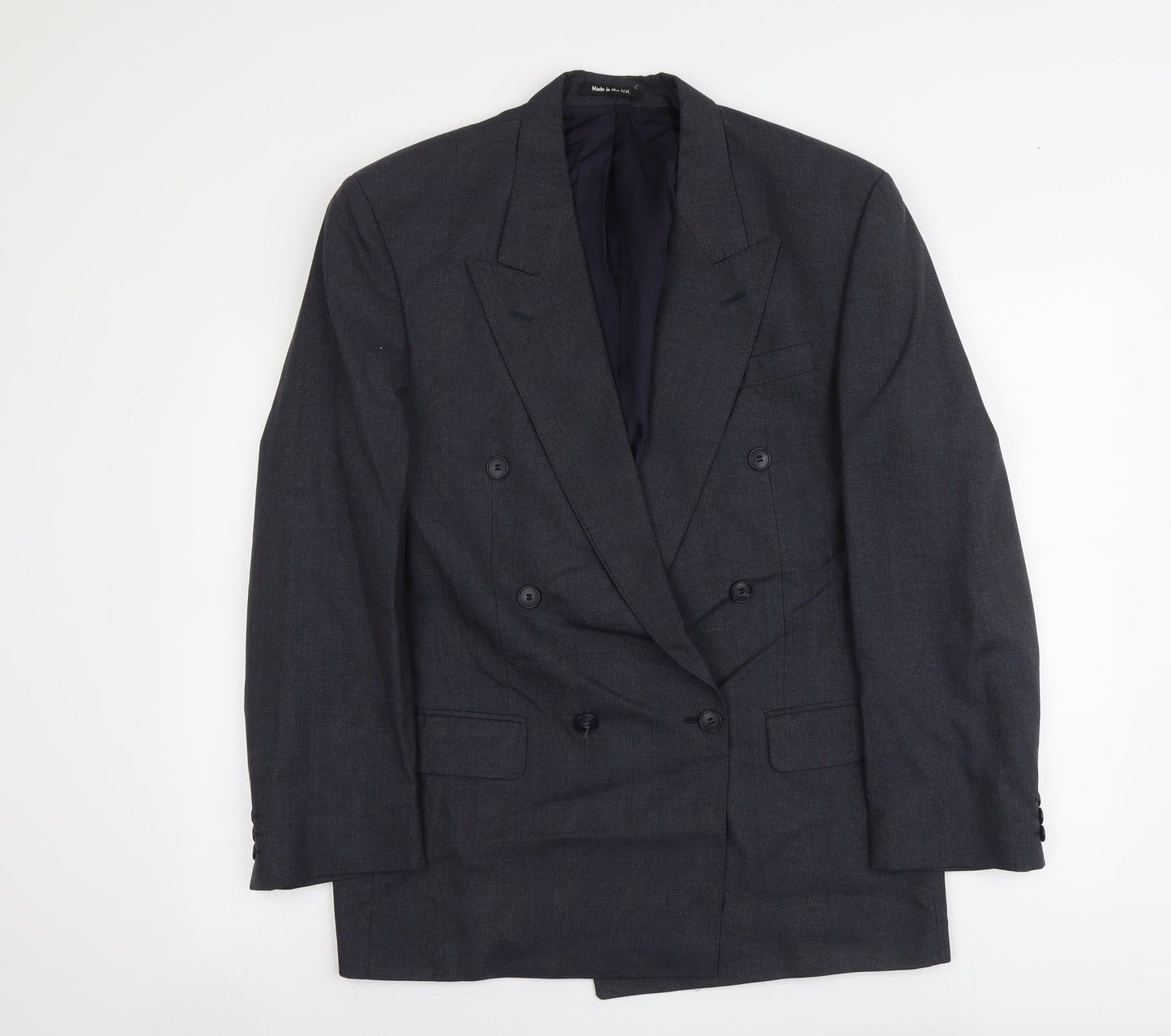 Marks and Spencer Mens Blue Polyester Jacket Suit Jacket Size L Regular