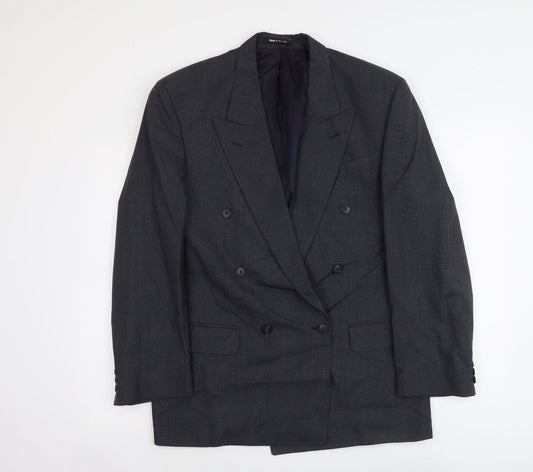 Marks and Spencer Mens Blue Polyester Jacket Suit Jacket Size L Regular