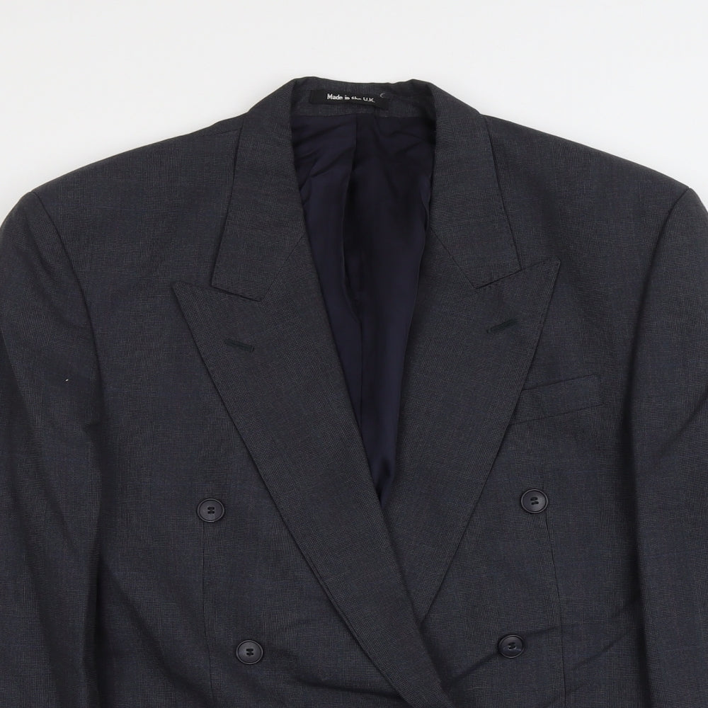 Marks and Spencer Mens Blue Polyester Jacket Suit Jacket Size L Regular