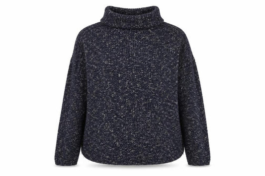 Boohoo Womens Blue Roll Neck Acrylic Pullover Jumper Size M