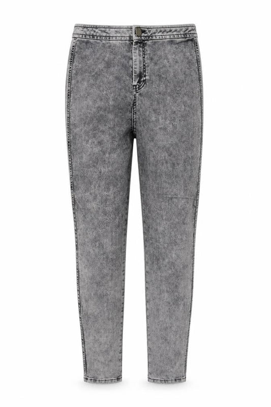 ASOS Womens Grey Cotton Jegging Jeans Size 30 in L32 in Regular Button