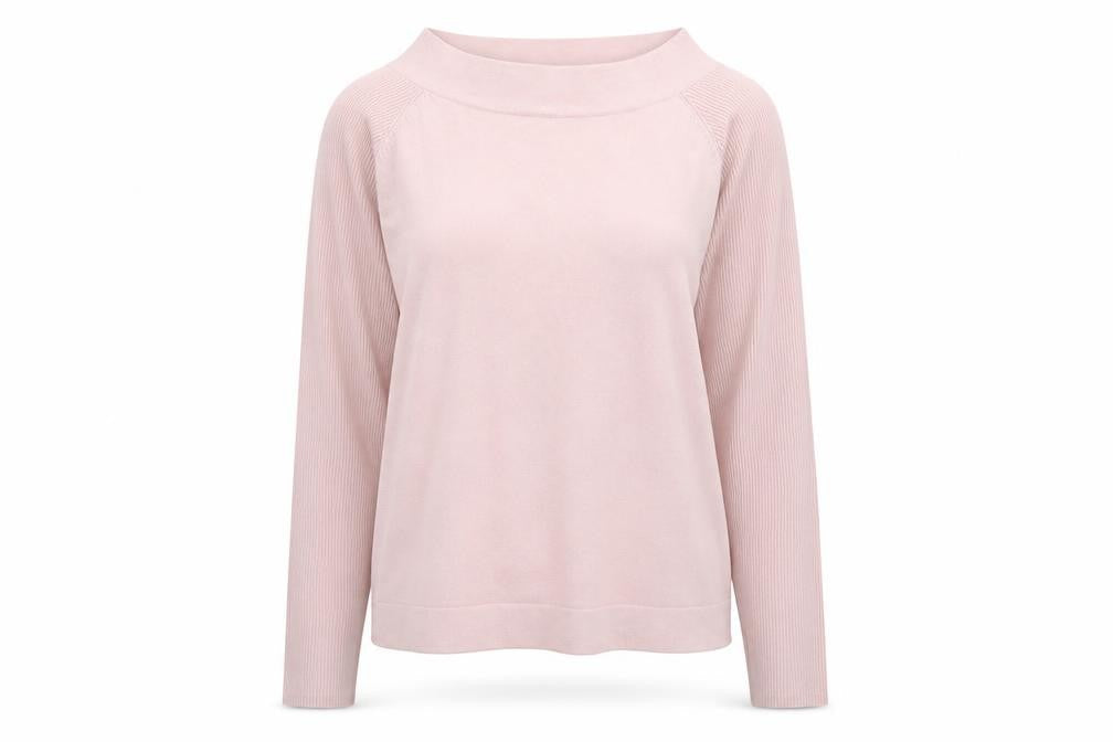 Kaliko Womens Pink Round Neck Viscose Pullover Jumper Size 14
