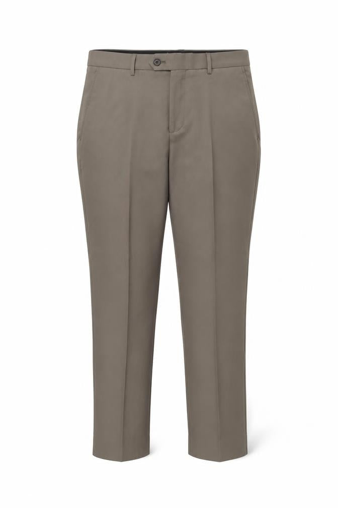 NEXT Womens Brown Polyester Chino Trousers Size 32 L29 in Regular Button