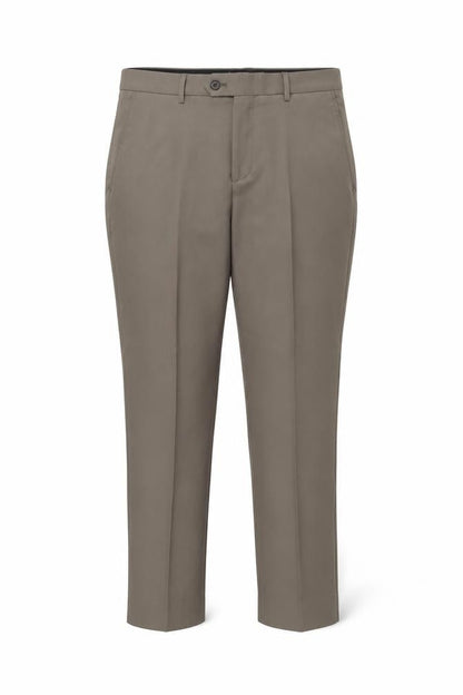 Next Womens Brown Polyester Chino Trousers Size 32 L29 in Regular Button