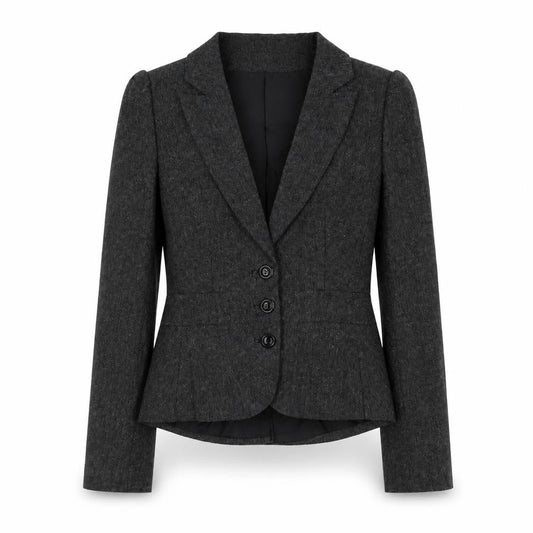 Kappahl Womens Grey Polyester Jacket Blazer Size 10