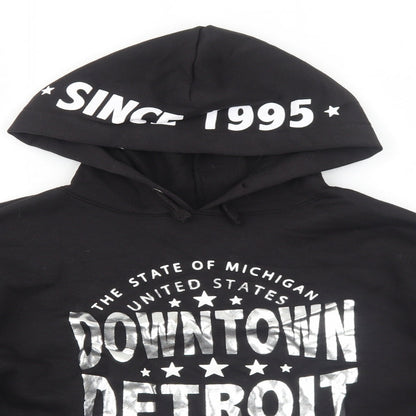 New Look Girls Black Polyester Pullover Hoodie Size 12-13 Years Pullover