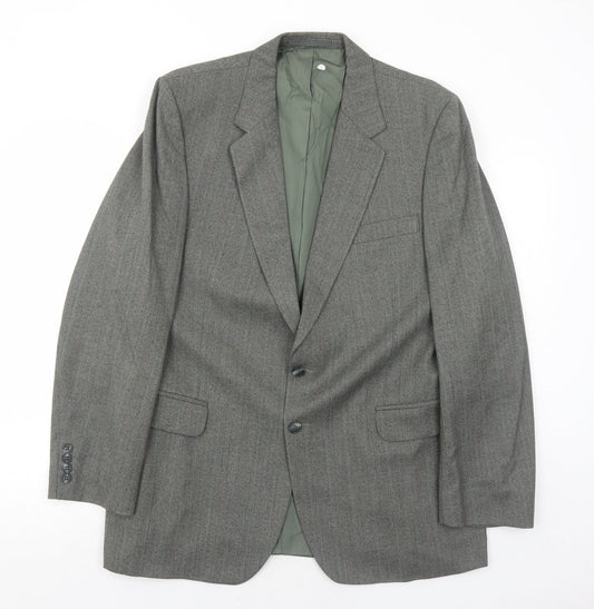 Marks and Spencer Mens Grey Wool Jacket Suit Jacket Size 42 Regular