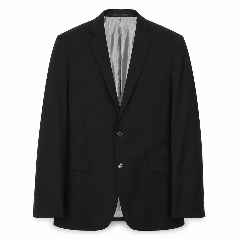 Goodsouls Mens Black Polyester Jacket Suit Jacket Size 40 Regular