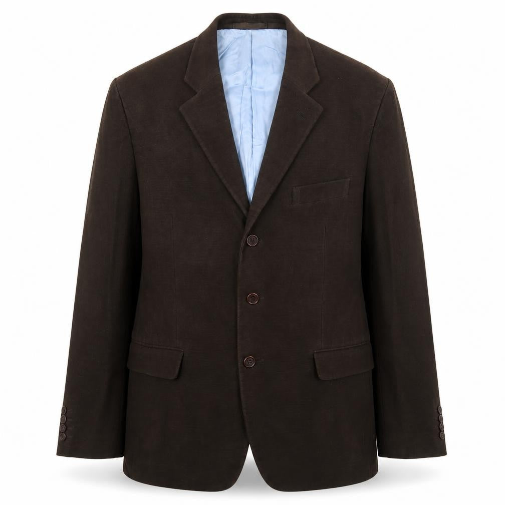 Sartorio Mens Brown Polyester Jacket Blazer Size 42 Regular