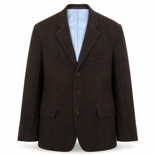 Sartorio Mens Brown Polyester Jacket Blazer Size 42 Regular