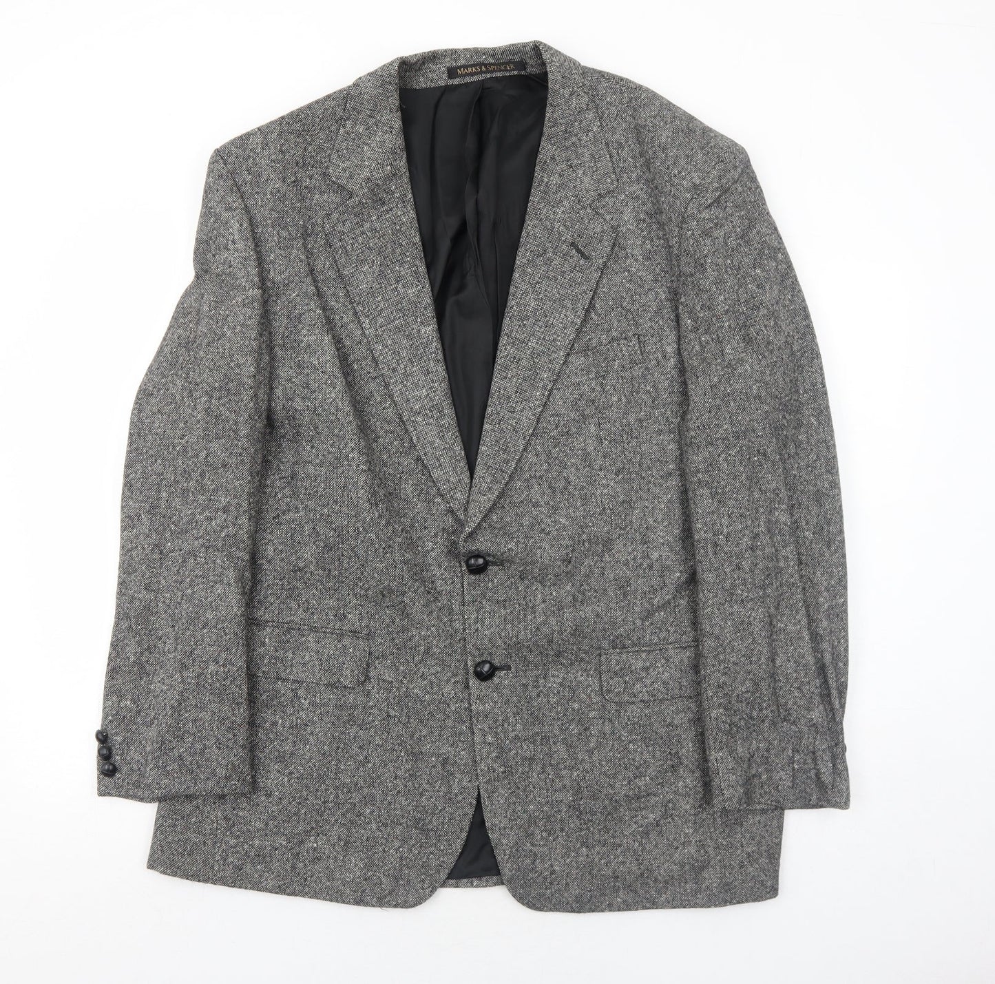 Marks and Spencer Mens Grey Wool Jacket Suit Jacket Size 44 Regular