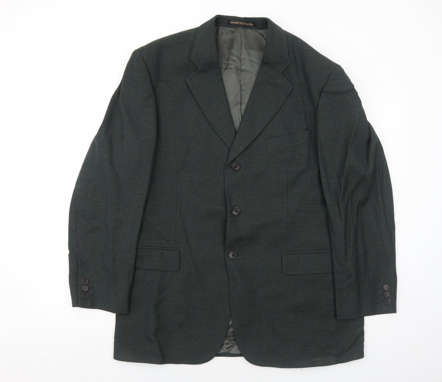 Marks and Spencer Mens Grey Wool Jacket Suit Jacket Size 42 Regular